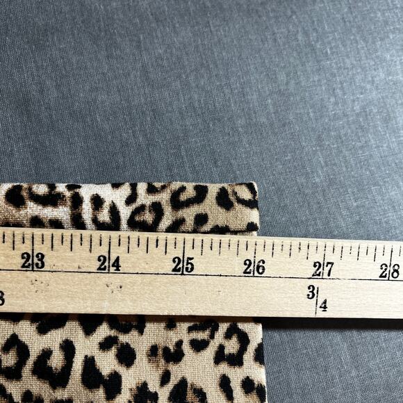 Chico's Pants Womens Size 4 US 20 Tan Leopard Print Pull On‎ Ankle High Rise - Picture 9 of 11